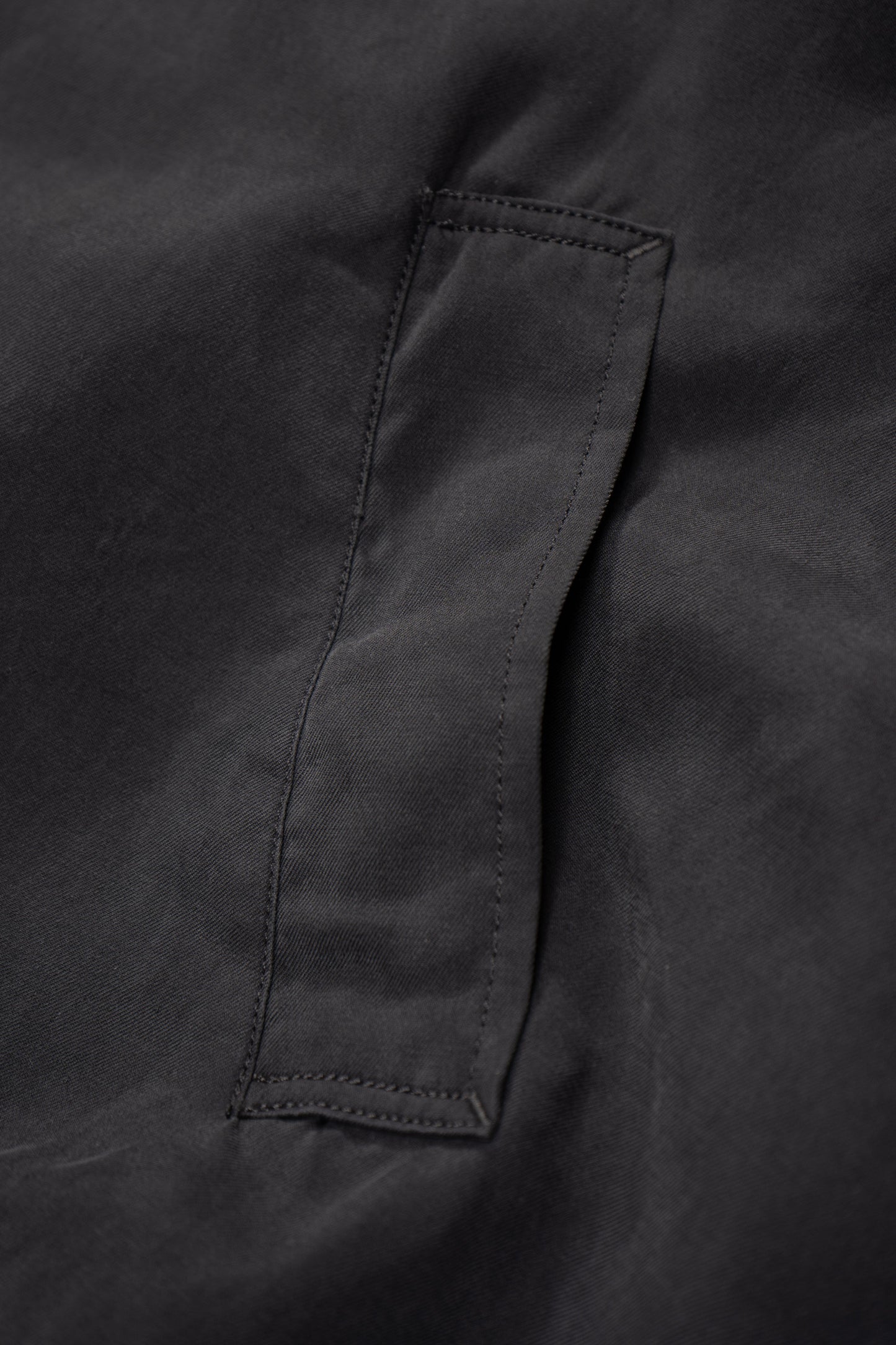LW - C x KAPTAIN SUNSHINE SILK ZIP JACKET - FADED BLACK