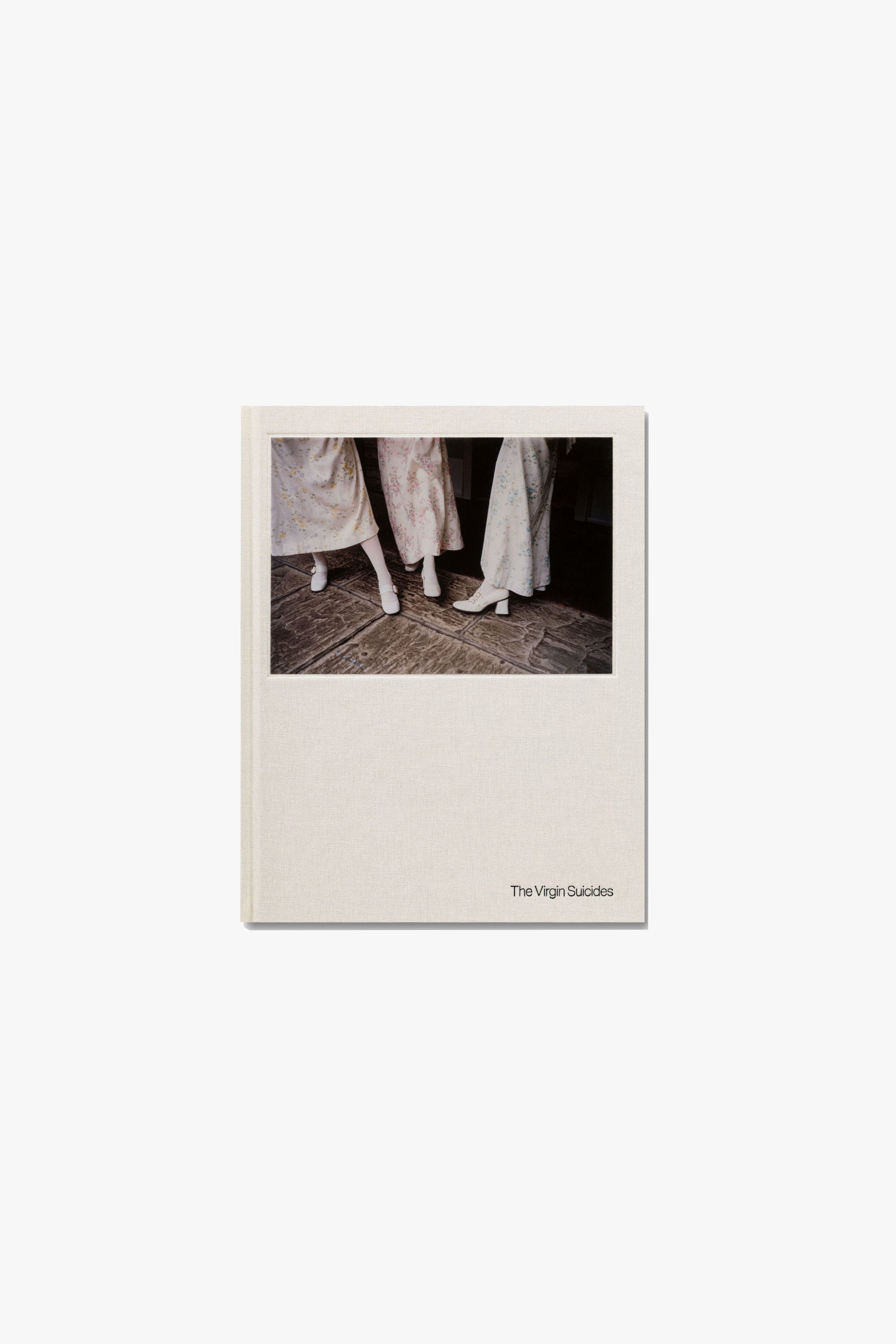 Cover of Sofia Coppola’s “The Virgin Suicides,” the titular text running in the lower right-hand corner.