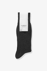 LW - C SOCK - BLACK MELANGE