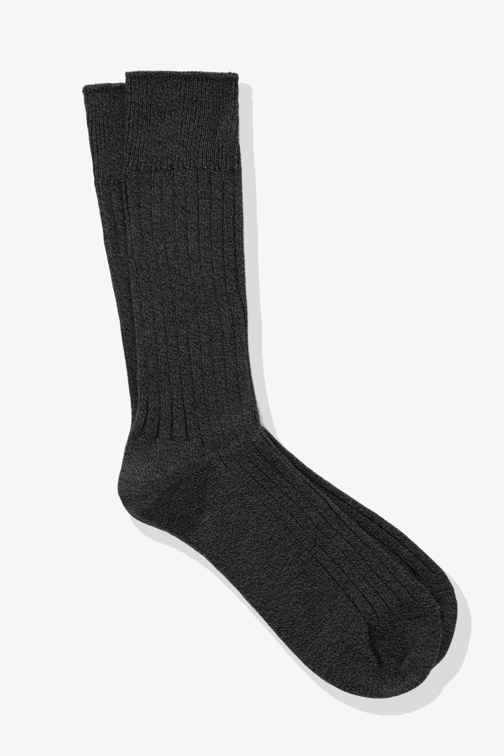 LW - C SOCK - BLACK MELANGE