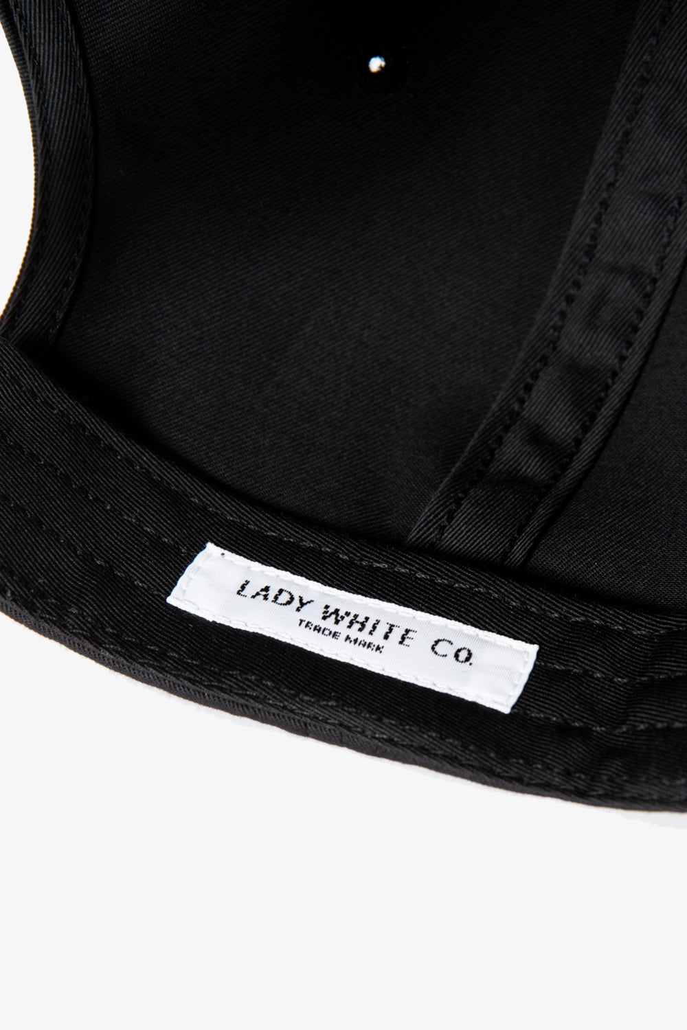 COTTON TWILL CAP - BLACK – LADY WHITE CO.