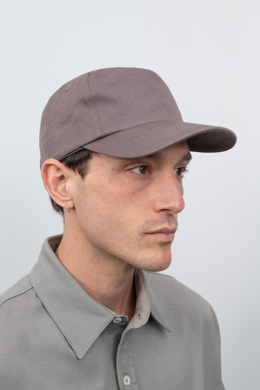 COTTON TWILL CAP - DUST GREY