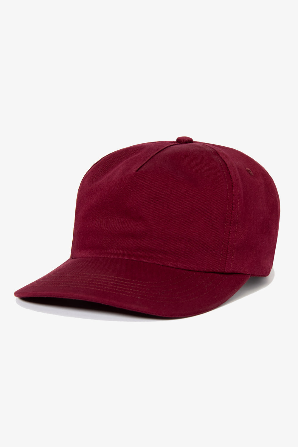 COTTON TWILL CAP - MAROON