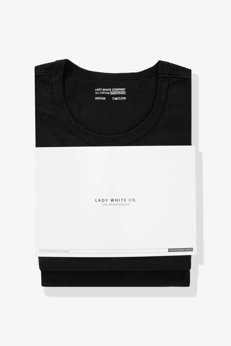 OUR T-SHIRT 2-PACK - BLACK – LADY WHITE CO.
