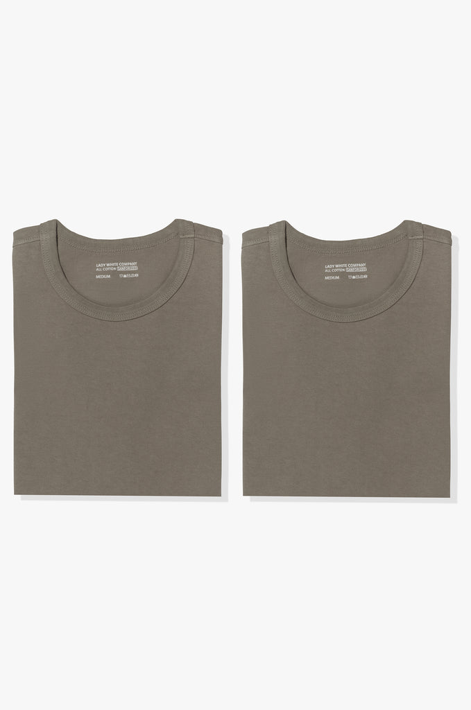 T-SHIRT 2-PACK - TAUPE – LADY WHITE CO.
