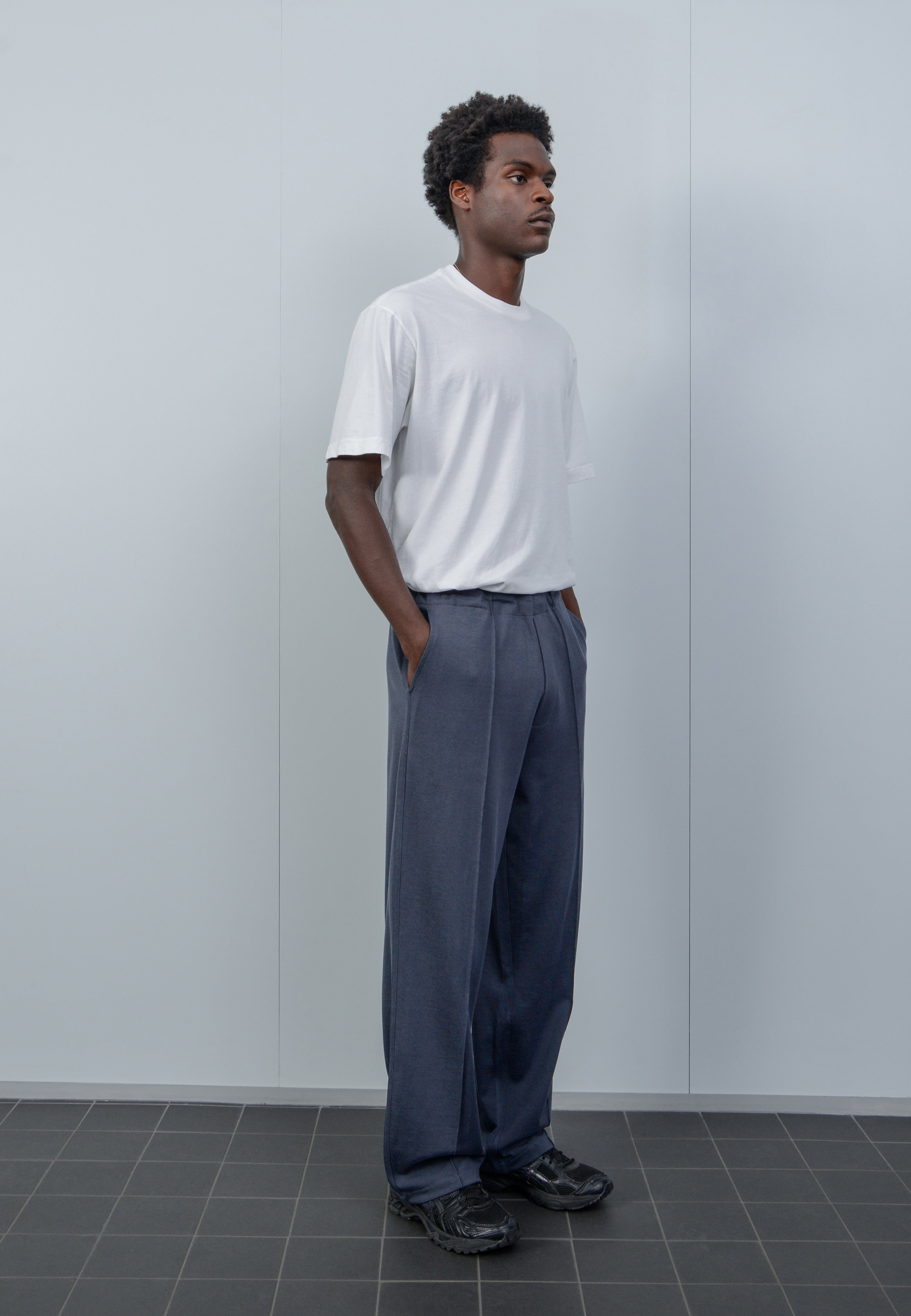 BAND PANT - BLUE PEARL