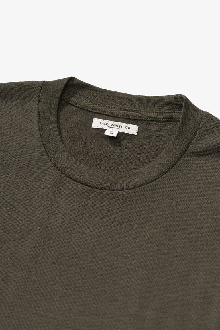 Army Olive Merino Wool Jersey - Long Sleeve