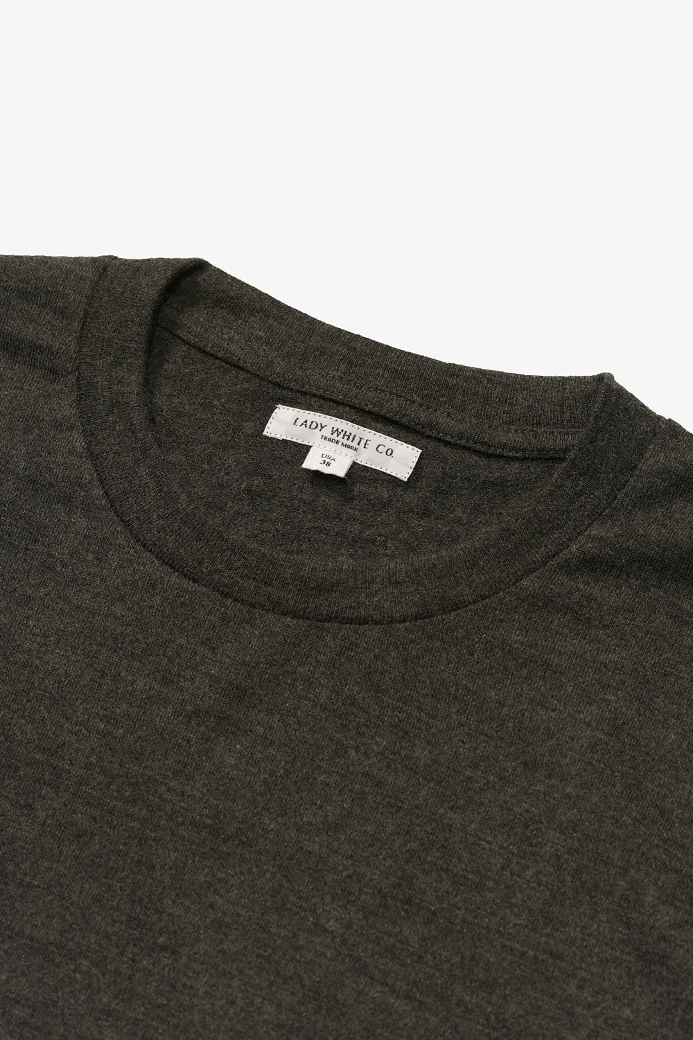 L/S WOOL T-SHIRT - CHARCOAL MELANGE