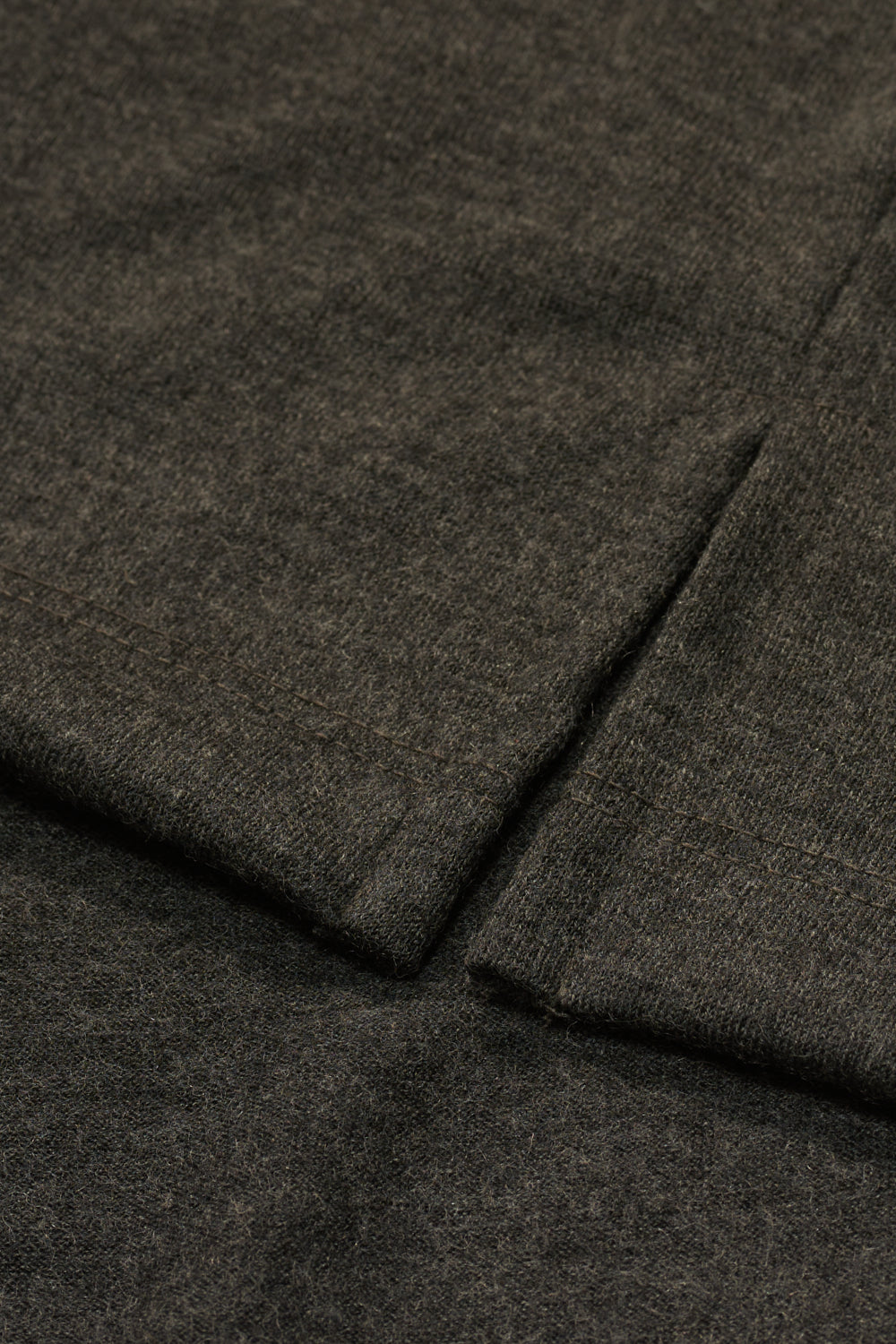 L/S WOOL T-SHIRT - CHARCOAL MELANGE