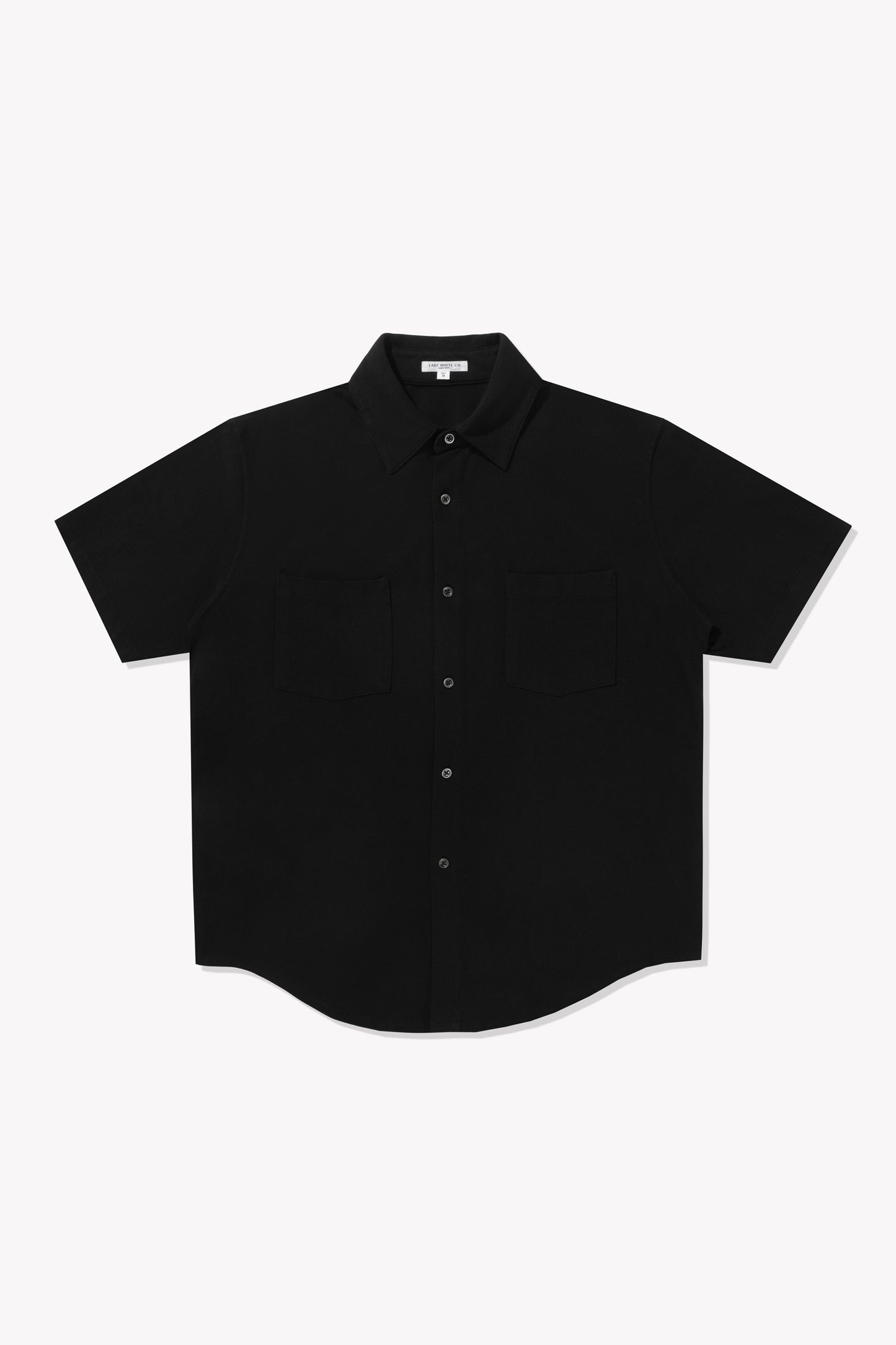 PIQUE WORK SHIRT - BLACK