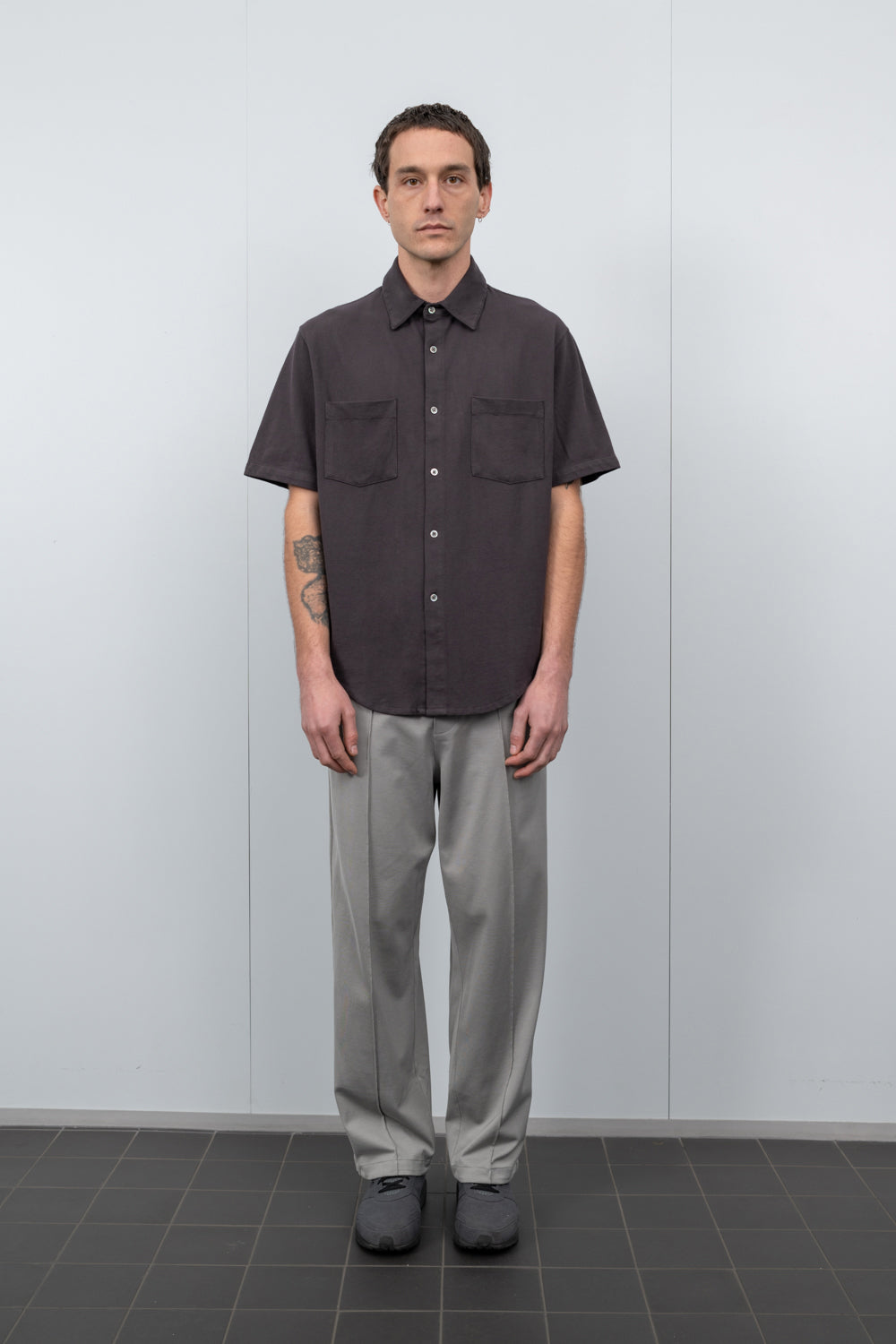 PIQUE WORK SHIRT - SLATE