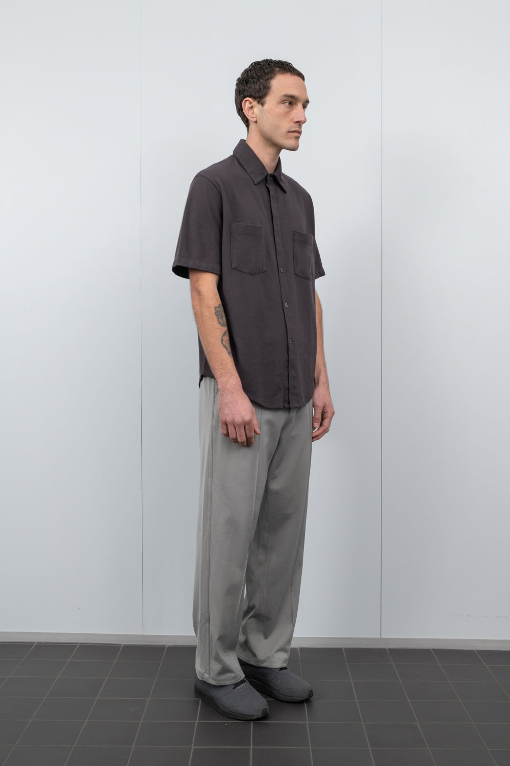 PIQUE WORK SHIRT - SLATE