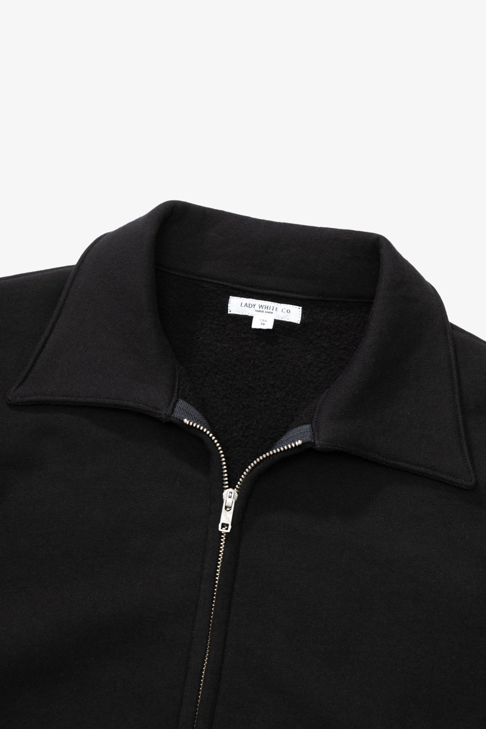 ZIP SWEAT JACKET - BLACK